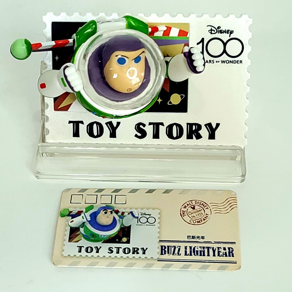 Buzz Lightyear Disney 100 Years of Wonder Retro Stamp Series Magnet With Stand